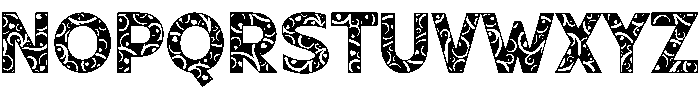 Curly Regular otf (400) Font LOWERCASE