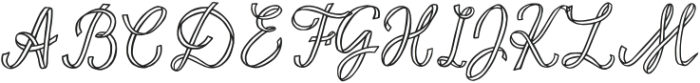 Curly Ribbon Regular otf (400) Font UPPERCASE