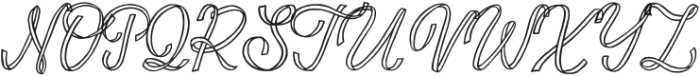 Curly Ribbon Regular otf (400) Font UPPERCASE