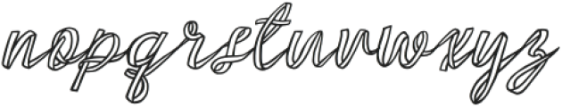 Curly Ribbon Regular otf (400) Font LOWERCASE