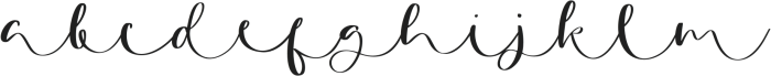 Curly Script otf (400) Font LOWERCASE