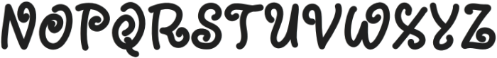 Curly Spring Regular otf (400) Font UPPERCASE