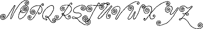 Curly Story Regular ttf (400) Font UPPERCASE