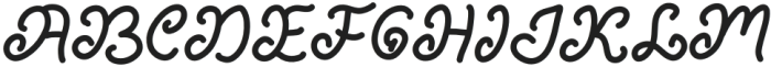 Curly Valentine Regular otf (400) Font UPPERCASE