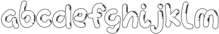 Curly Wurly Outline Gloss otf (400) Font LOWERCASE