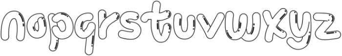 Curly Wurly Outline Gloss ttf (400) Font LOWERCASE