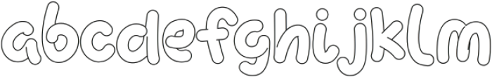 Curly Wurly Outline Overlay ttf (400) Font LOWERCASE