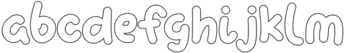 Curly Wurly Outline Simple otf (400) Font LOWERCASE