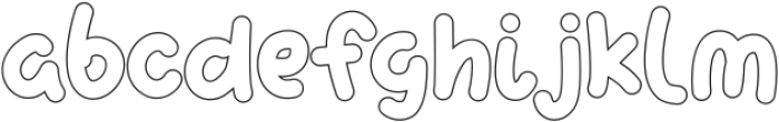 Curly Wurly Outline Simple ttf (400) Font LOWERCASE