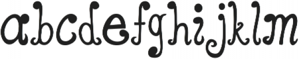Curly otf (400) Font LOWERCASE