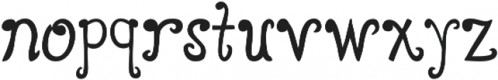 Curly otf (400) Font LOWERCASE