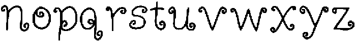 Curlytales Regular otf (400) Font LOWERCASE