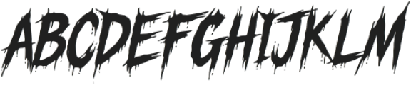 Curse Regular otf (400) Font UPPERCASE