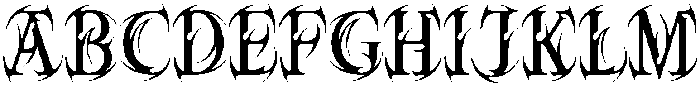 Cursed Claw Regular otf (400) Font UPPERCASE