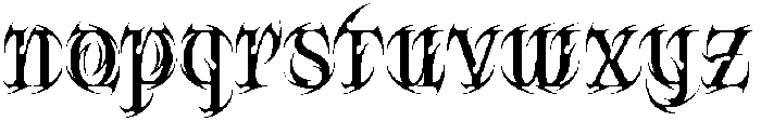 Cursed Claw Regular otf (400) Font LOWERCASE