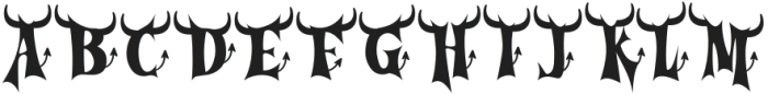 Cursed Gothic Devil otf (400) Font UPPERCASE