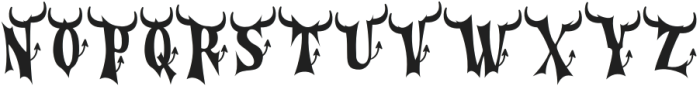 Cursed Gothic Devil otf (400) Font UPPERCASE