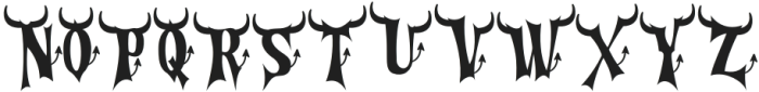 Cursed Gothic Devil otf (400) Font LOWERCASE