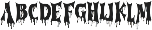 Cursed Gothic Drop otf (400) Font LOWERCASE