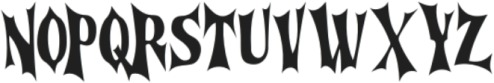 Cursed Gothic Regular otf (400) Font UPPERCASE