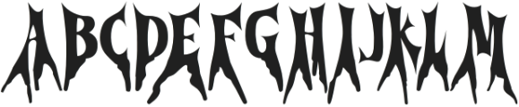 Cursed Gothic Root otf (400) Font UPPERCASE