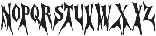 Cursed Gothic Root otf (400) Font UPPERCASE