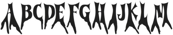 Cursed Gothic Root otf (400) Font LOWERCASE