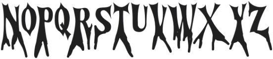 Cursed Gothic Root otf (400) Font LOWERCASE