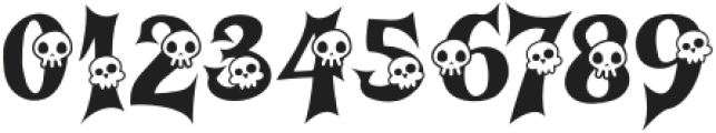 Cursed Gothic Skull otf (400) Font OTHER CHARS