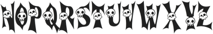 Cursed Gothic Skull otf (400) Font UPPERCASE