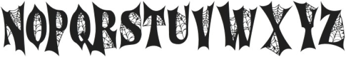 Cursed Gothic Web otf (400) Font UPPERCASE