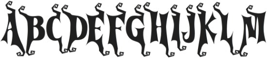 Cursed Gothic Witch otf (400) Font LOWERCASE