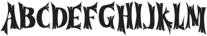 Cursed Gothic Wood otf (400) Font UPPERCASE