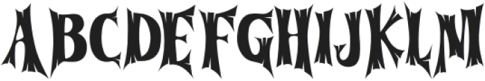 Cursed Gothic Wood otf (400) Font LOWERCASE