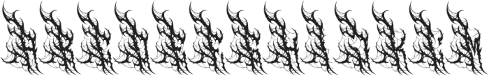Cursed Obscure Death Metal Font otf (400) Font UPPERCASE
