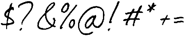 Cursive Amber otf (400) Font OTHER CHARS