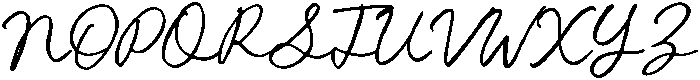 Cursive Amber otf (400) Font UPPERCASE