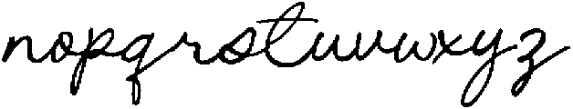 Cursive Amber otf (400) Font LOWERCASE