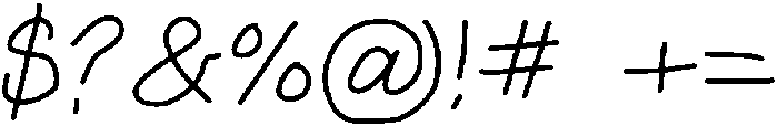 Cursive Practice Regular otf (400) Font OTHER CHARS
