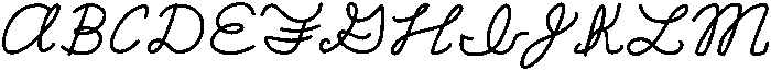 Cursive Practice Regular otf (400) Font UPPERCASE