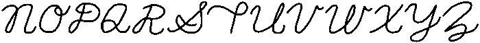 Cursive Practice Regular otf (400) Font UPPERCASE