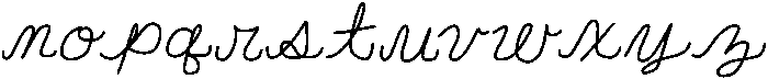 Cursive Practice Regular otf (400) Font LOWERCASE