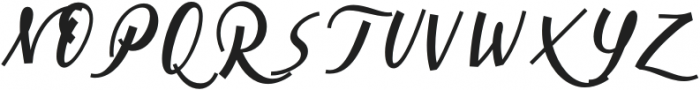 Cursive Signa Script Black Italic otf (900) Font UPPERCASE