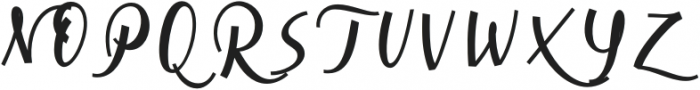 Cursive Signa Script Extra Bold Oblique otf (700) Font UPPERCASE