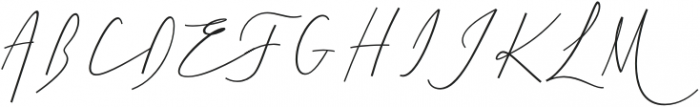 Cursive Signa Script Extra Light Italic otf (200) Font UPPERCASE