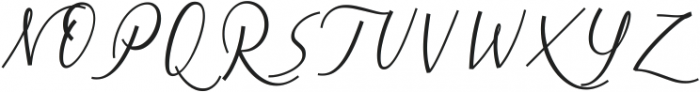 Cursive Signa Script Italic ttf (400) Font UPPERCASE