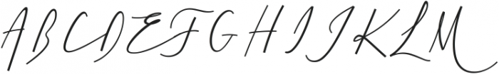 Cursive Signa Script Light Italic ttf (300) Font UPPERCASE