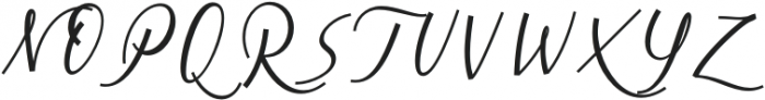 Cursive Signa Script Medium Italic otf (500) Font UPPERCASE