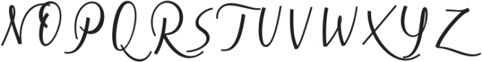 Cursive Signa Script Medium Oblique otf (500) Font UPPERCASE