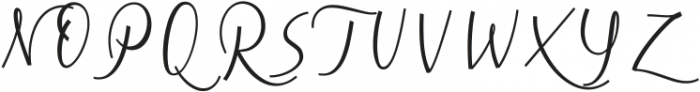 Cursive Signa Script Oblique R ttf (400) Font UPPERCASE